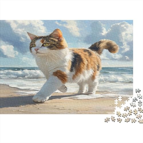 Norwegische Waldkatze 1000 Stück Puzzles Für Erwachsene Teenager Stress Abbauen Familien-Puzzlespiel 1000-teiliges Puzzle Kinder Lernspiel Spielzeug Geschenk Puzzel 1000pcs (75x50cm) von GAOYUCHUN