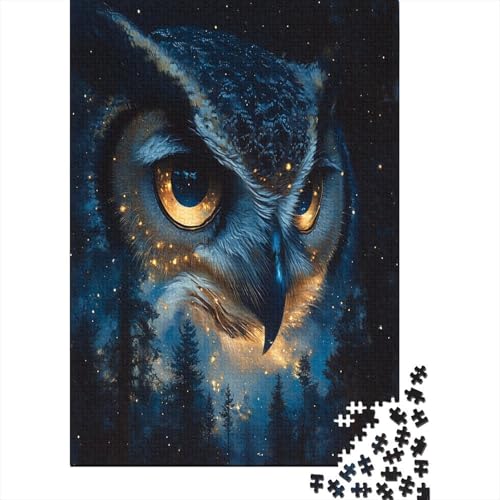 Owl 1000 Stück Puzzles Lernspiel Spielzeug Geschenk Puzzle 1000 Teile Holzpuzzle Erwachsene Herausforderung Für Erwachsene Und Kinder Ab 12 Jahren 1000pcs (75x50cm) von GAOYUCHUN