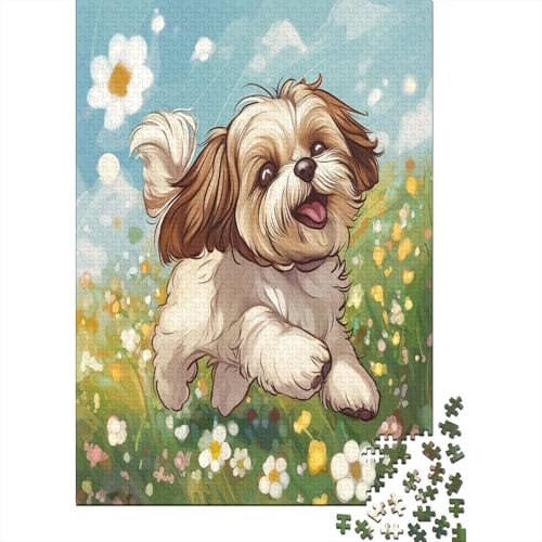 Pekingese Puzzle 1000 Teile UnregelmaBige Einzigartige Holzpuzzle Erwachsene Herausforderung Für Erwachsene Und Kinder Ab 12 Jahren 1000pcs (75x50cm) von GAOYUCHUN