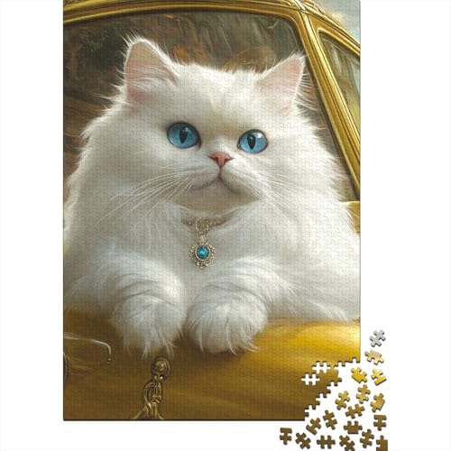 Persische Katze Puzzles 1000 Teile Schwer Puzzle Spielzeug Lernspiel Impossible Herausforderung Spielzeug Für Erwachsene Und Kinder in Bewährter 1000pcs (75x50cm) von GAOYUCHUN