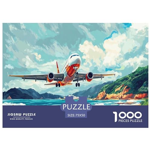 Personenflugzeuge Puzzle 1000 Teile Erwachsene, Puzzlespiel Jigsaw Puzzles Erwachsenen Puzzlespiel Puzzel 1000pcs (75x50cm) von GAOYUCHUN