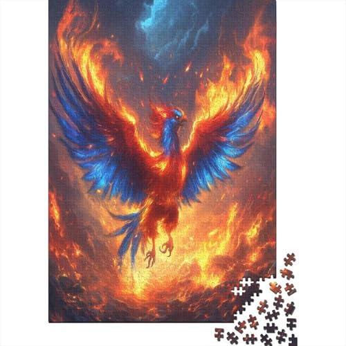 Phoenix Puzzle 1000 Teile UnregelmaBige Einzigartige Holzpuzzles Herausforderung Für Erwachsene Und Kinder Ab 12 Jahren 1000pcs (75x50cm) von GAOYUCHUN