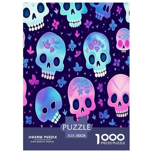 Schädel Puzzles 1000 Teile Schwer Puzzle Spielzeug Lernspiel Impossible Herausforderungsspielzeug Für Erwachsene Und Kinder Ab 12 Jahren 38x26cm/1000pcs Schädel Puzzles 1000 Teile Schwer Puzzle Spielzeug Lernspiel Impossible Herausforderungsspielzeug Für Erwachsene Und Kinder Ab 12 Jahren 38x26cm/1000pcs von GAOYUCHUN