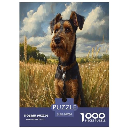 Schnauzer Puzzle 1000 Teile Schwer Puzzle Spielzeug Pädagogisches Spiel Impossible Herausforderungsspielzeug Für Erwachsene Und Kinder in Bewährter 70x50cm/1000pcs von GAOYUCHUN