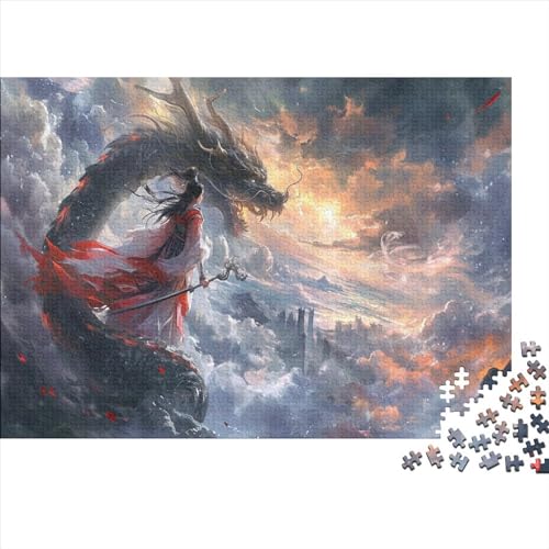 Silver Dragon 1000 Stuck Puzzles UnregelmaBige Einzigartige Holzpuzzles Herausforderung Für Erwachsene Und Kinder Ab 12 Jahren 1000pcs (75x50cm) von GAOYUCHUN