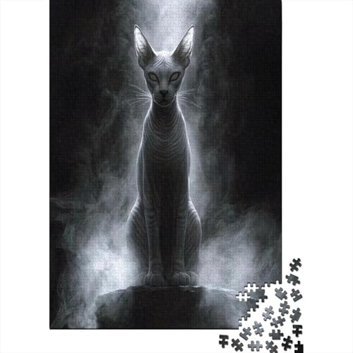 Sphinx Cat Puzzle 1000 Teile Erwachsene Lernspiel Spielzeug Geschenk Holzpuzzles Für Erwachsene Und Kinder Ab 12 Jahren 1000pcs (75x50cm) von GAOYUCHUN