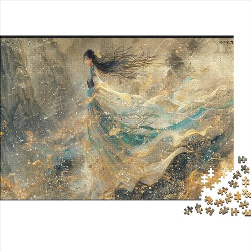 The Chinese Fairy in The Sky 1000 Teile Puzzlespie Lernspiel Spielzeug Geschenk Holzpuzzle Erwachsene Herausforderung Für Erwachsene Teenager 1000pcs (75x50cm) von GAOYUCHUN