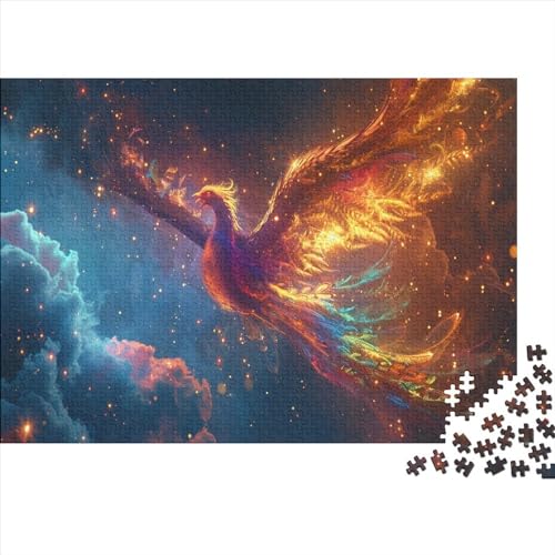 The Legendary Phoenix 1000 Teile Puzzlespie Lernspiel Spielzeug Geschenk Holzpuzzles Herausforderung Für Erwachsene Und Kinder Ab 12 Jahren 1000pcs (75x50cm) von GAOYUCHUN