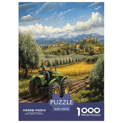 Traktor Puzzle 1000 Teile Schwer Puzzle Spielzeug Lernspiel Impossible Herausforderungsspielzeug Für Erwachsene Und Kinder Ab 12 Jahren 70x50cm/1000pcs Traktor Puzzle 1000 Teile Schwer Puzzle Spielzeug Lernspiel Impossible Herausforderungsspielzeug Für Erwachsene Und Kinder Ab 12 Jahren 70x50cm/1000pcs von GAOYUCHUN