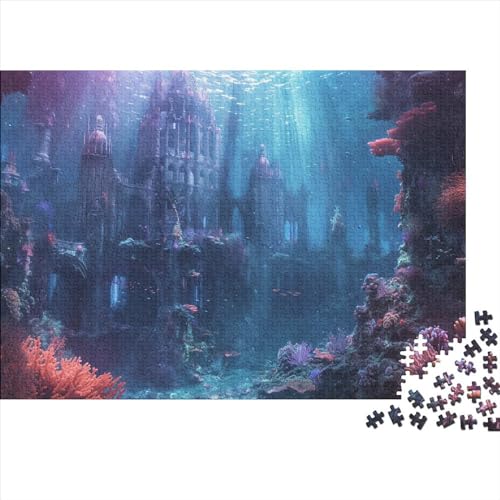 Underwater Construction 1000 Teile Puzzlespie Lernspiel Spielzeug Geschenk Puzzles Heim Dekoration Stressabbau-Spielzeug Für Erwachsene Und Kinder Ab 12 Jahren 1000pcs (75x50cm) von GAOYUCHUN