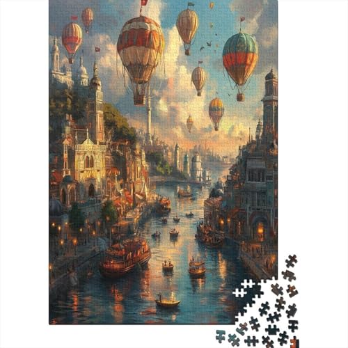 Venice Water City Puzzle 1000 Teile Erwachsene Lernspiel Spielzeug Geschenk Holzpuzzles Herausforderung Für Erwachsene Und Kinder Ab 12 Jahren 1000pcs (75x50cm) von GAOYUCHUN