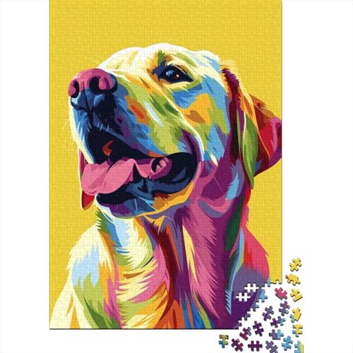 White Labrador 1000 Stück Puzzles Für Erwachsene Teenager Geschenke Für Frauen Für Erwachsene Und Kinder Ab 12 Jahren 1000pcs (75x50cm) von GAOYUCHUN