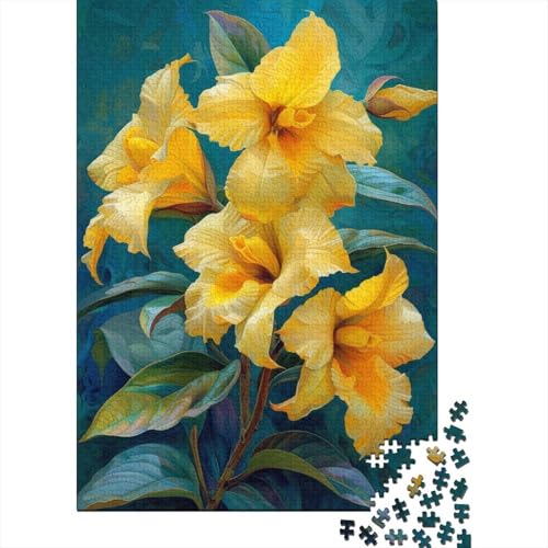 Yellow Iris Puzzle 1000 Teile Für Erwachsene Puzzles Geschenke Für Frauen Für Erwachsene Und Kinder Ab 12 Jahren 1000pcs (75x50cm) von GAOYUCHUN