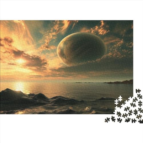 Yellow Planet 1000 Stuck Puzzles Stressabbau-Spielzeug Holzpuzzle Erwachsene Heim Dekoration Erwachsene Und Kinder Ab 14 Jahren 1000pcs (75x50cm) von GAOYUCHUN