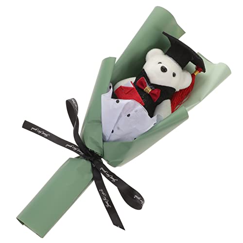 GARIOUANS 1 Bund Bärenstrauß Karikatur Plüsch-Abschlussbärenpuppe Blumenbär Grad Bär Graduierung bär Puppe blumenstrauß Bärendekor Abschluss-Blumenstrauß-Zubehör Bär Dekoration Plastik Grün GARIOUANS 1 Bund Bärenstrauß Karikatur Plüsch-Abschlussbärenpuppe Blumenbär Grad Bär Graduierung bär Puppe blumenstrauß Bärendekor Abschluss-Blumenstrauß-Zubehör Bär Dekoration Plastik Grün von GARIOUANS