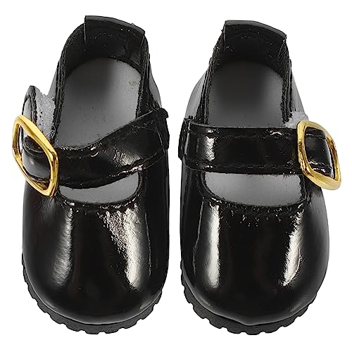 GARIOUANS 1 Paar Mini Bjd Schuhe für Puppen Dekorative Lederschuhe Geeignet für Gelenkpuppen Modisches Design für Mädchen zum Ankleiden von GARIOUANS