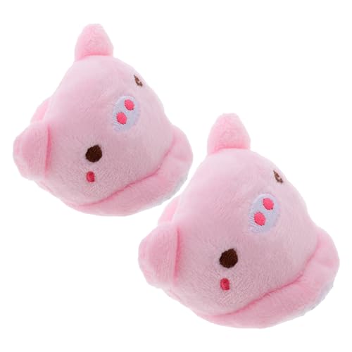 GARIOUANS 1 Paar Puppenschuhe für Puppen Niedliche Plüschschlappen mit Schwein Design Winteraccessoires für Puppen Zubehör für Puppenliebhaber von GARIOUANS