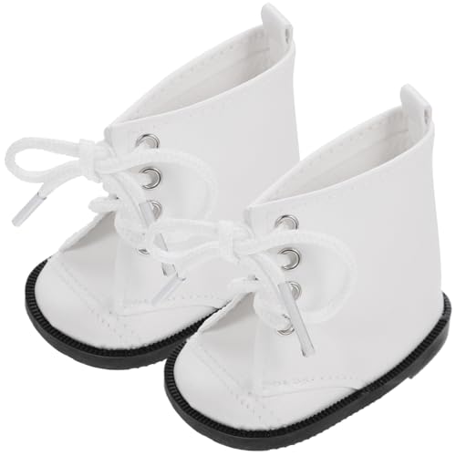 GARIOUANS 1 Paar Puppenstiefel für Puppen Leichte PU Boots Miniaturisierte Puppenschuhe Perfektes Zubehör für Puppen Dekoration und Kostümgestaltung Weiß GARIOUANS 1 Paar Puppenstiefel für Puppen Leichte PU Boots Miniaturisierte Puppenschuhe Perfektes Zubehör für Puppen Dekoration und Kostümgestaltung Weiß von GARIOUANS