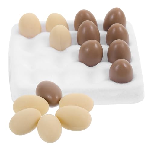 GARIOUANS 1 Satz Eierschalenmodell puppenhaus zubehör Puppenhauszubehör Puppenhaus Mini-Tablett Mini-Eier-Dekore Eierhalter Küchenzubehör für Puppenstuben Mini Eierschale Baumwolle von GARIOUANS