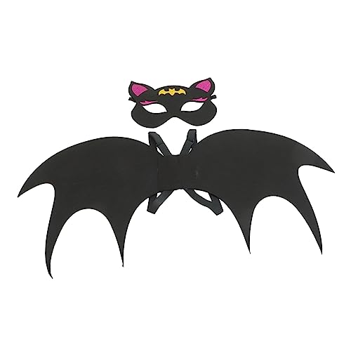 GARIOUANS 1 Satz Fledermaus Kostüm mit Maske und Flügeln Halloween Cosplay Zubehör für Partys und Veranstaltungen für Jahre von GARIOUANS