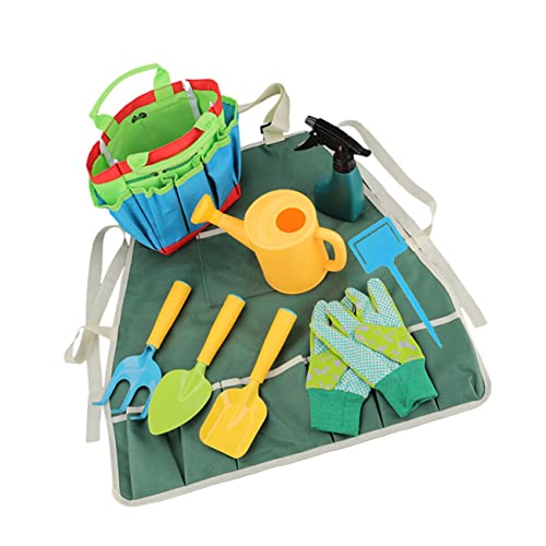 GARIOUANS 1 Satz Gartenwerkzeug Teiliges mit Gießkanne Rechen und Kinderschürze Gartenspielzeug für Jungen zum Pflanzen Freien GARIOUANS 1 Satz Gartenwerkzeug Teiliges mit Gießkanne Rechen und Kinderschürze Gartenspielzeug für Jungen zum Pflanzen Freien von GARIOUANS