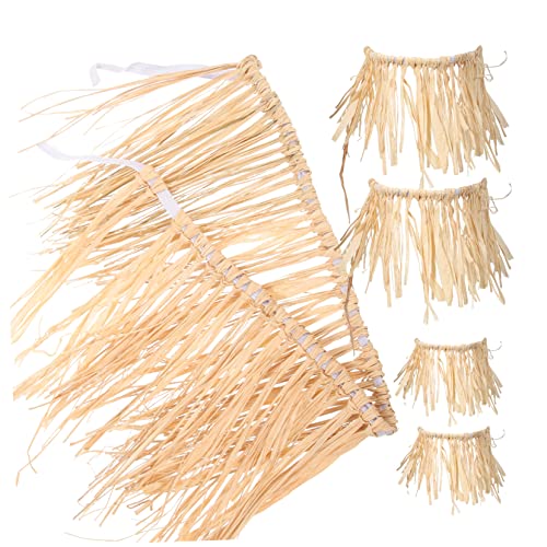 GARIOUANS 1 Satz Hawaii Party Kostümset Teiliges Raffia Rock Set für Bühnenaufführungen und Mottopartys für Halloween und Schulveranstaltungen und von GARIOUANS