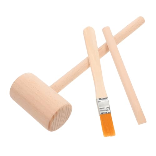 GARIOUANS 1 Satz Holzspielzeug Set Grabwerkzeuge für Holzhammer Meißel und Bürste Archäologie für Kreatives Rollenspiel und Entdeckung von Edelsteinen GARIOUANS 1 Satz Holzspielzeug Set Grabwerkzeuge für Holzhammer Meißel und Bürste Archäologie für Kreatives Rollenspiel und Entdeckung von Edelsteinen von GARIOUANS
