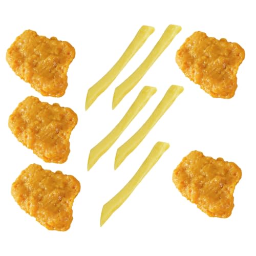 GARIOUANS 1 Satz Hühnernuggets Und Pommes Model Gebraten Realistisches Fastfood Gefälschte Essensrequisiten Fritten Mini -lebensmittelspielzeug Nachgeahmtes Lebensmittelmodell PVC GARIOUANS 1 Satz Hühnernuggets Und Pommes Model Gebraten Realistisches Fastfood Gefälschte Essensrequisiten Fritten Mini -lebensmittelspielzeug Nachgeahmtes Lebensmittelmodell PVC von GARIOUANS