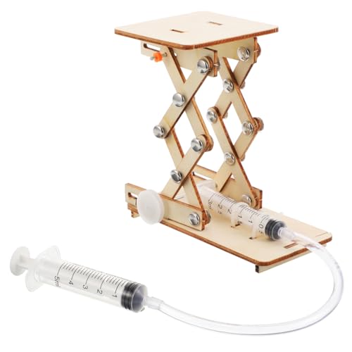 GARIOUANS 1 Satz Hydraulisches Holzspielzeug für DIY Modell mit Stabiler Plattform und Hoher Tragfähigkeit für Experimente und Kreative Bildung für Junge von GARIOUANS