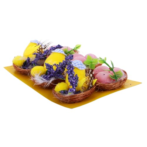 GARIOUANS 1 Satz Künstliches Osternest mit Eiern Teiliges für Kinderzimmer und Kindergarten Sichere Materialien für Kreatives für Osterfeiern und Frühlingsdeko GARIOUANS 1 Satz Künstliches Osternest mit Eiern Teiliges für Kinderzimmer und Kindergarten Sichere Materialien für Kreatives für Osterfeiern und Frühlingsdeko von GARIOUANS