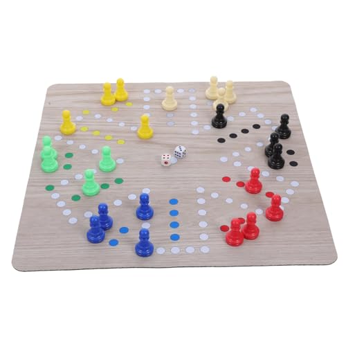 GARIOUANS 1 Satz Ludo Party-schachspielzeug Fliegendes Schachspielzeug Reiseschachspielzeug Praktisches Schachspielzeug Festival-brettspiel Tragbares Schachspielzeug Brettspieltisch Gummi von GARIOUANS