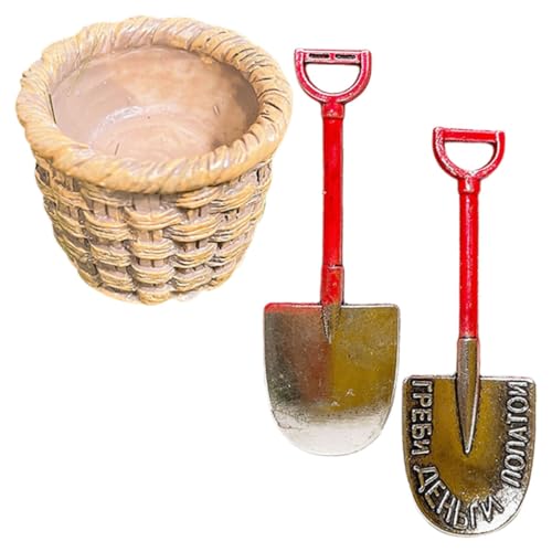 GARIOUANS 1 Satz Mini Gartenschaufeln Teiliges Gartenwerkzeug mit Schaufeln und Korb DIY Miniaturgärten Puppenhaus Dekoration und Kreative Bastelprojekte GARIOUANS 1 Satz Mini Gartenschaufeln Teiliges Gartenwerkzeug mit Schaufeln und Korb DIY Miniaturgärten Puppenhaus Dekoration und Kreative Bastelprojekte von GARIOUANS