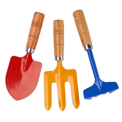 GARIOUANS 1 Satz Mini Gartenwerkzeugset aus Metall Teiliges mit Holzgriffen für Sandspiel Gartenpflege und Robuste Schaufeln für Kleine Hände Sicher und Handlich Beim im Sand GARIOUANS 1 Satz Mini Gartenwerkzeugset aus Metall Teiliges mit Holzgriffen für Sandspiel Gartenpflege und Robuste Schaufeln für Kleine Hände Sicher und Handlich Beim im Sand von GARIOUANS
