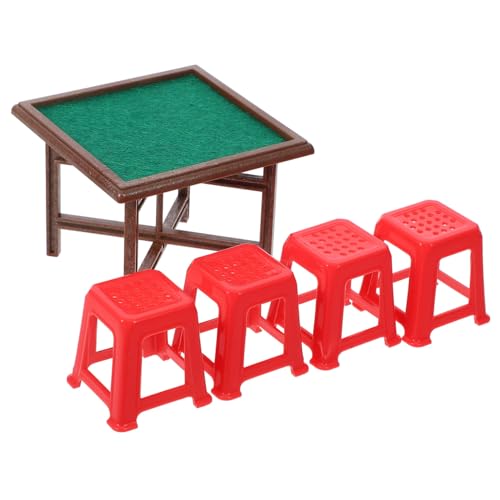 GARIOUANS 1 Satz Mini Mahjong Tisch und Stuhl Miniatur drinnen winzig Puppe für deko Mini Möbelartikel Tell dir vor, zu Mini-Stühle Mini-Möbelverzierung gefühlt GARIOUANS 1 Satz Mini Mahjong Tisch und Stuhl Miniatur drinnen winzig Puppe für deko Mini Möbelartikel Tell dir vor, zu Mini-Stühle Mini-Möbelverzierung gefühlt von GARIOUANS