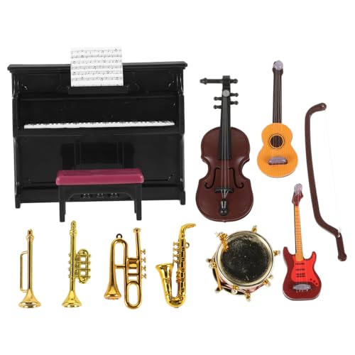 GARIOUANS 1 Satz Mini-Musikinstrumentenmodell Puppenhaus Miniatur Violine Dekorationen für Musikinstrumente Mini-Instrument realistisches Miniinstrument Mini-Hausversorgung Plastik GARIOUANS 1 Satz Mini-Musikinstrumentenmodell Puppenhaus Miniatur Violine Dekorationen für Musikinstrumente Mini-Instrument realistisches Miniinstrument Mini-Hausversorgung Plastik von GARIOUANS