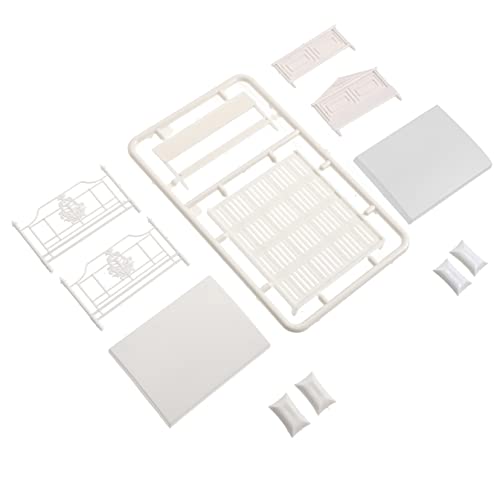 GARIOUANS 1 Satz Modell Bett Mini-schlafzimmermöbel Bettspielzeug Bettmodell Mini- -Ornament-miniaturen Miniatur-möbelbett Mini-simulationsmöbel Miniatur-puppenstubenbett Weiß Abs GARIOUANS 1 Satz Modell Bett Mini-schlafzimmermöbel Bettspielzeug Bettmodell Mini- -Ornament-miniaturen Miniatur-möbelbett Mini-simulationsmöbel Miniatur-puppenstubenbett Weiß Abs von GARIOUANS