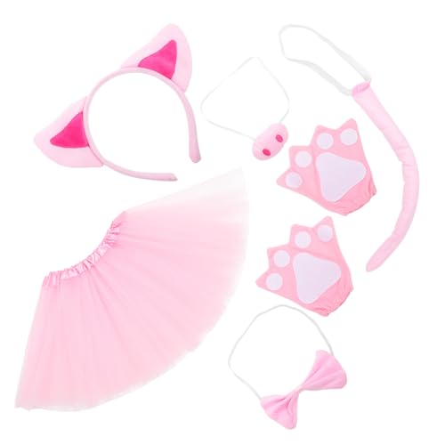 GARIOUANS 1 Satz Niedliches Cartoon Schweinekostüm mit Haarband Nase und Karneval Halloween und Cosplay Events GARIOUANS 1 Satz Niedliches Cartoon Schweinekostüm mit Haarband Nase und Karneval Halloween und Cosplay Events von GARIOUANS
