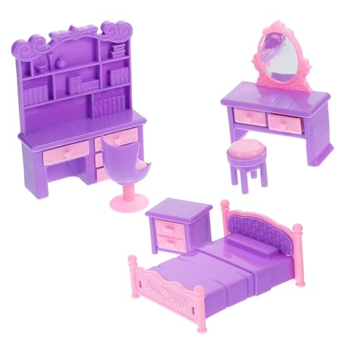 GARIOUANS 1 Satz Puppenhausmöbel Kleine Puppenstubenmöbel Winzige Hausmöbel Puppenhauszubehör Mini -hausmöbel Miniaturmöbel Mini-möbelverzierung Mini-möbelstütze Plastik Violett von GARIOUANS