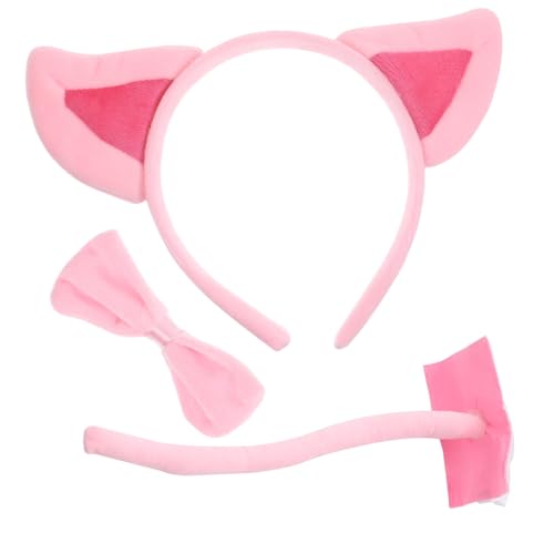 GARIOUANS 1 Satz Schweine Kostüm Set für Erwachsene Teiliges Set mit Schweineohren Fliege und Schwänzchen für Karneval Halloween und Kostümpartys Hochwertiges Angenehmes Material für GARIOUANS 1 Satz Schweine Kostüm Set für Erwachsene Teiliges Set mit Schweineohren Fliege und Schwänzchen für Karneval Halloween und Kostümpartys Hochwertiges Angenehmes Material für von GARIOUANS