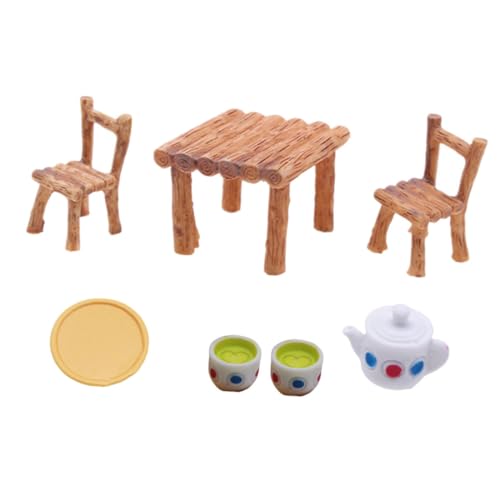 GARIOUANS 1 Satz Simulierte Tee -Set -Ornamente Puppenhauszubehör Puppenhaus-dekore Kleines Teegeschirr- Puppenhaus-Miniatur-szenenmodell Mini-teegeschirr Zum Basteln Plastik GARIOUANS 1 Satz Simulierte Tee -Set -Ornamente Puppenhauszubehör Puppenhaus-dekore Kleines Teegeschirr- Puppenhaus-Miniatur-szenenmodell Mini-teegeschirr Zum Basteln Plastik von GARIOUANS