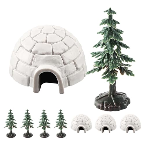 GARIOUANS 1 Satz Szenenmodell Realistisches und Weihnachtsbaum Figuren DIY Winter Themen Kuchenaufsatz für Häuser und Weihnachtsbäume Vielseitige Dekoration und Lernspielzeug von GARIOUANS