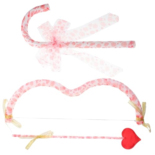 GARIOUANS 1 Satz - - und Bogen-Set -Accessoires für Frauen Herz Kostüm Kostüm für -Kostümzubehör Bausatz Amorbogen zum Valentinstag Halloween- -Kostüm Plastik von GARIOUANS