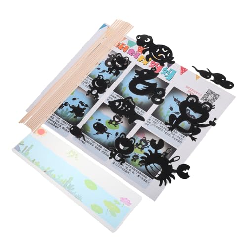GARIOUANS 1 Set Kindergarten Lehrmittel Hand Schattenpuppentheater Schattenpuppen Puppentheater Für DIY Schattenpuppen Zum Selbermachen Einer Puppe Marionette Puppenpapier GARIOUANS 1 Set Kindergarten Lehrmittel Hand Schattenpuppentheater Schattenpuppen Puppentheater Für DIY Schattenpuppen Zum Selbermachen Einer Puppe Marionette Puppenpapier von GARIOUANS