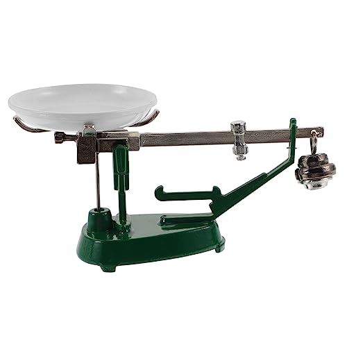GARIOUANS 1 Set Mechanisches Tischwaagenmodell Retro Waagschale Form Puppenhauswaage Dekorative Waagschale Kleine Waagschale Puppenhaus Miniaturen Balancierwaage Metall von GARIOUANS