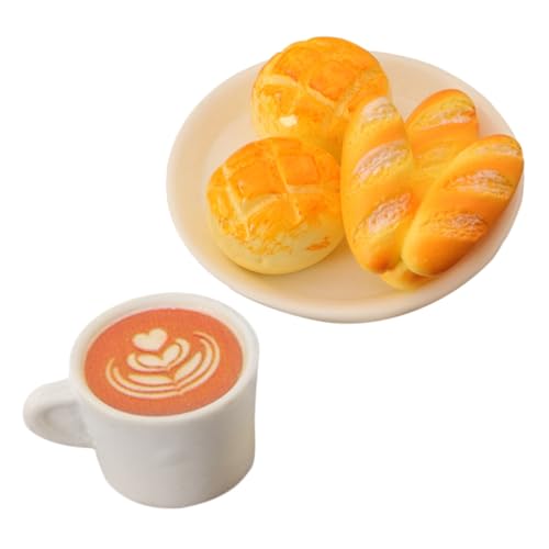 GARIOUANS 1satz Miniatur Backwaren Set Teiliges Zubehör Mit Realistischen Brot Und Kaffeetassen Modellen Für Szenen Und Sammlungen Für Kreative Spielideen GARIOUANS 1satz Miniatur Backwaren Set Teiliges Zubehör Mit Realistischen Brot Und Kaffeetassen Modellen Für Szenen Und Sammlungen Für Kreative Spielideen von GARIOUANS