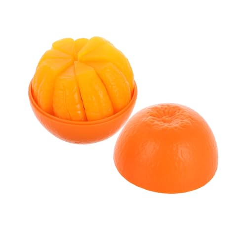 GARIOUANS 1 Set Orange 3D-Puzzle Für Kinder Obst- Und Gemüse-puzzlespiel Vorschul-lernspielzeug Kleinkind-lehrpuzzle Spaß Orange Spielzeug Obst-lernspiel von GARIOUANS