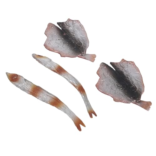 GARIOUANS 1 Set Simulierter Gebratener Fisch Gefälschte Fischscheiben Filets Meeresfrüchte Fotografie Künstliche Lebensmitteldekoration Desktop Spielbeispiel Szenen Requisiten Für von GARIOUANS