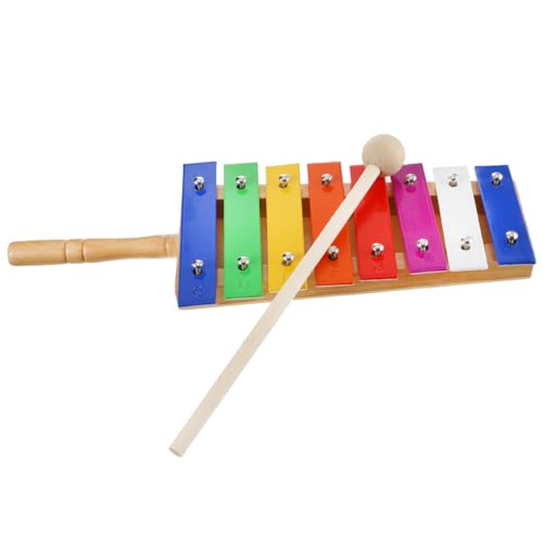 GARIOUANS 1 Stück Holz Xylophon für Schlaginstrument mit Bunten Aluminiumplatten zur Frühen Musikalischen Spielerische Lernen Entwicklung von Koordination und Musikalität GARIOUANS 1 Stück Holz Xylophon für Schlaginstrument mit Bunten Aluminiumplatten zur Frühen Musikalischen Spielerische Lernen Entwicklung von Koordination und Musikalität von GARIOUANS