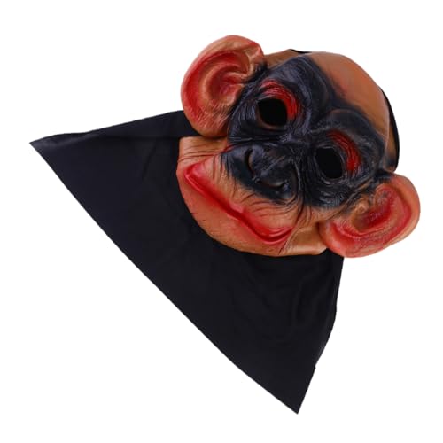 GARIOUANS 1 Stück Realistische Gorillamaske für Halloween Dekorative Scherzmaske Bequemes Headgear für Festlichkeiten für Erwachsene Sorgt für Lebendige und Spaß von GARIOUANS