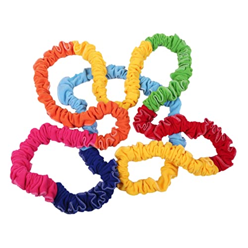 GARIOUANS 1 Stück Spannseilring Stretchband Elastisches Dehnbares Band Für Spiele Outdoor Ausrüstung Elastische Übungsbänder Zuggummiband Übungsband Für Samt Zufällige Farbe von GARIOUANS